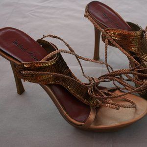 Michael Antonio Sequin Sandals